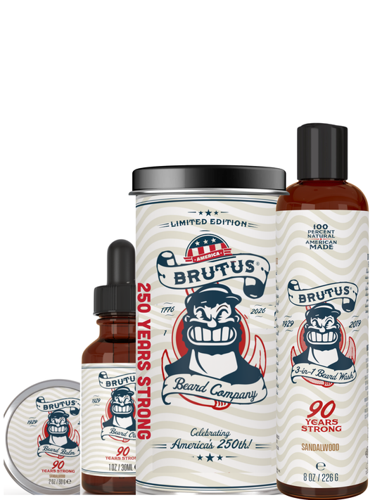 BRUTUS BEARD GIFT SET (Beard Oil, Beard Balm & Beard Wash)